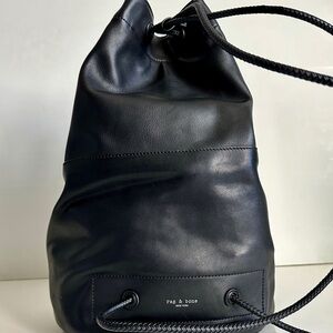 Rag&Bone Black Leather Backpack